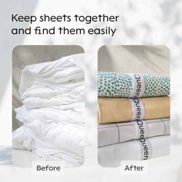 Niagara 4 Pack Bed Sheet Organizers for a Tidy Closet