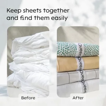 Niagara 4 Pack Bed Sheet Organizers for a Tidy Closet