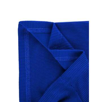 LilyCoco Womens Stylish Bodycon Romper Shorts Blue