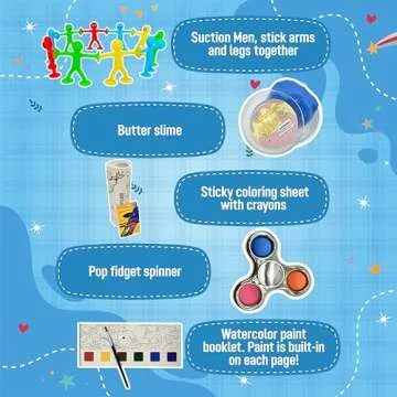 TRADER Z'S-New Travel Activity Kit for Kids, Kids and Toddlers Travel Toys, Car Road Trip Essentials, Kids Airplane and Vacation Must Have, Kids Camping Essentials, Kids Travel Games, Sensory Toys.