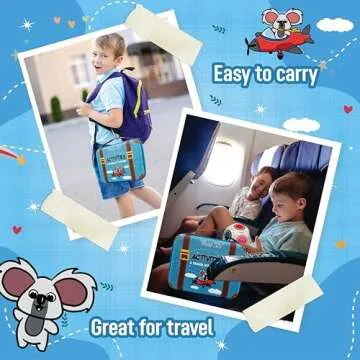 TRADER Z'S-New Travel Activity Kit for Kids, Kids and Toddlers Travel Toys, Car Road Trip Essentials, Kids Airplane and Vacation Must Have, Kids Camping Essentials, Kids Travel Games, Sensory Toys.