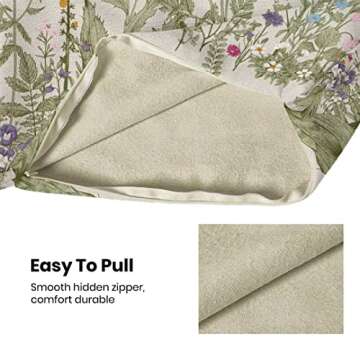 Beautiful AEIOAE Spring Flower Pillow Covers 16x16