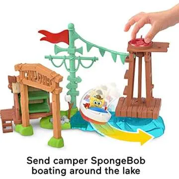 Imaginext SpongeBob Camp Coral Playset for Kids Ages 3+