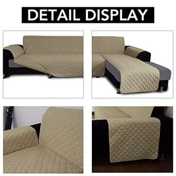 Easy-Going L Shape Sofa Cover for Pets and Kids