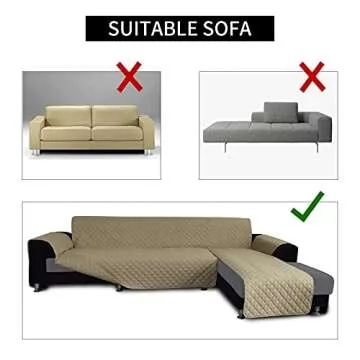Easy-Going L Shape Sofa Cover for Pets and Kids