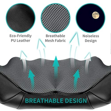 Nekteck Shiatsu Neck Massager with Soothing Heat