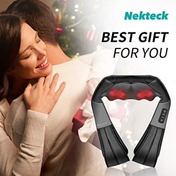 Nekteck Shiatsu Neck Massager with Soothing Heat