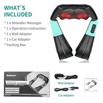 Nekteck Shiatsu Neck Massager with Soothing Heat