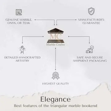 Modern Wedge Marble Bookends (Light Green Onyx)