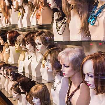 Boao 20 Pieces Wig C Curved Sewing Needles for Hair with 328 Yard Thread for Wig Making, Blocking Knitting, Modelling and Crafts