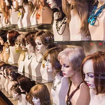 Boao 20 Pieces Wig C Curved Sewing Needles for Hair with 328 Yard Thread for Wig Making, Blocking Knitting, Modelling and Crafts