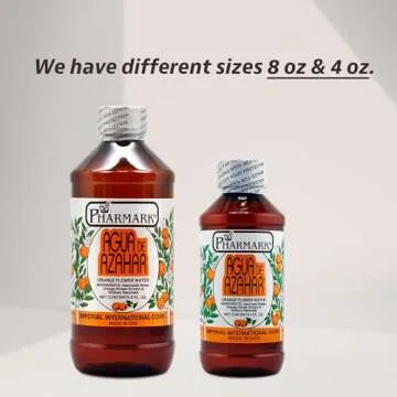 Pharmar Agua De Azahar Flower-Blossom Water, 8 Fluid Ounce