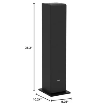Sony 3-Way 4-Driver Bass Reflex Stereo Floor-Standing Speaker SS-CS3 Bundle with 1 YR CPS Enhanced Protection Pack