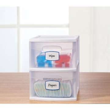 Avery Removable Multi-Use Labels, Blue Border, 3.75 x 2.5 Inches, Pack of 10 (41444)