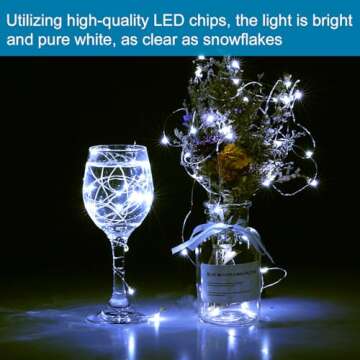 LEDIKON Fairy Lights 7.2ft 20 LED