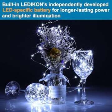 LEDIKON Fairy Lights 7.2ft 20 LED