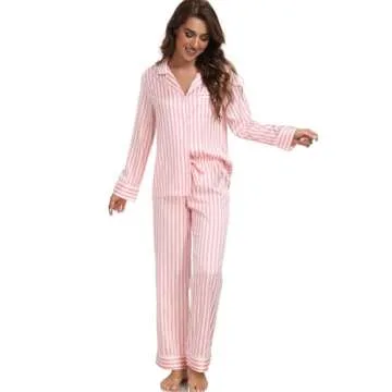Serenedelicacy Satin Pajama Set for Elegant Comfort