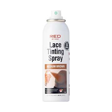 RED By Kiss Lace Tinting Spray, Quick Dry & Skin Tone Matching for Lace Wig, Transfer-proof, No Smud...
