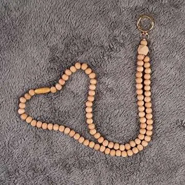 Teacher Breakaway Lanyards for Id Badges and Keys, Beaded Cute Badge Lanyards for Women Soft Nurse Necklace Boho Lanyards Fashion Wooden Bead Lanyard