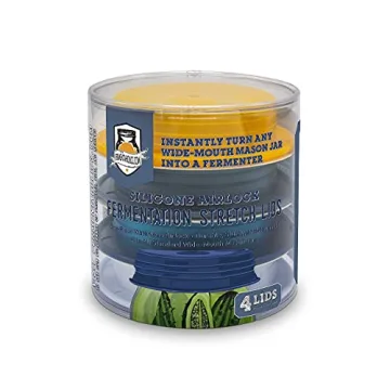 Fermentaholics Silicone Stretch Lids for Mason Jars 4 Pack