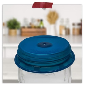 Fermentaholics Silicone Stretch Lids for Mason Jars 4 Pack