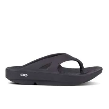 OOFOS OOriginal Recovery Sandal, Black - Women’s Size 9, Men’s Size 7