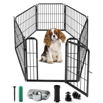 Comsaf Dog Playpen: Versatile Indoor/Outdoor Pet Pen for Small/Medium Dogs