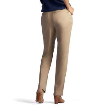 Lee Women's Relaxed Fit All Day Straight Leg Pant Flax 16 Short US