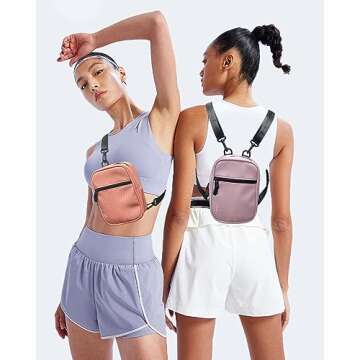 BAPHITY Crossbody Bag Sling Purses for Women Trendy, Convertible Multi Position Fanny Back Pack Slin...