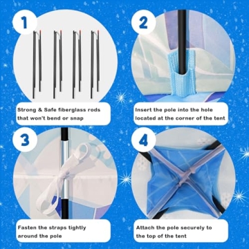 Kids Toys for Girls, Large Kids Tent for Imaginative Play