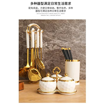 Elegant AQUAX Stainless Steel Kitchen Utensil Set with 7 Pieces