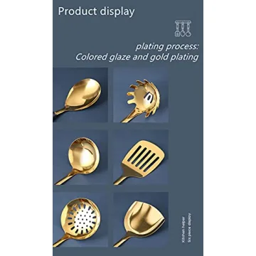 Elegant AQUAX Stainless Steel Kitchen Utensil Set with 7 Pieces