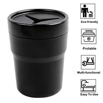 Compact FIOTOK Car Trash Can Perfect for Any Vehicle
