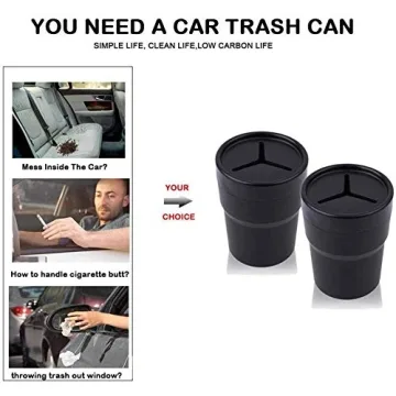 Compact FIOTOK Car Trash Can Perfect for Any Vehicle