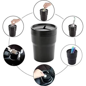 Compact FIOTOK Car Trash Can Perfect for Any Vehicle