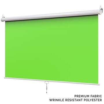 KHOMO Gear Green Screen - 84 x 84 inch Portable Backdrop