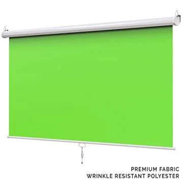 KHOMO Gear Green Screen - 84 x 84 inch Portable Backdrop