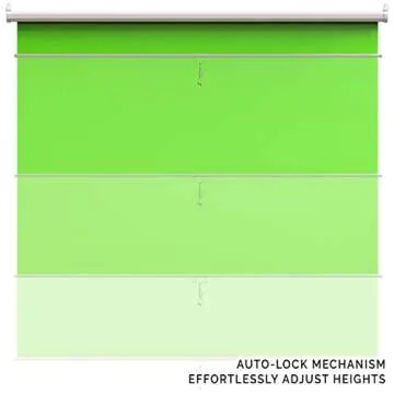 KHOMO Gear Green Screen - 84 x 84 inch Portable Backdrop