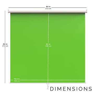KHOMO Gear Green Screen - 84 x 84 inch Portable Backdrop