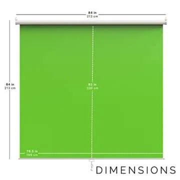 KHOMO Gear Green Screen - 84 x 84 inch Portable Backdrop