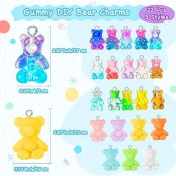 Yinkin Candy Pendant Charm Set for Creative Jewelry Making
