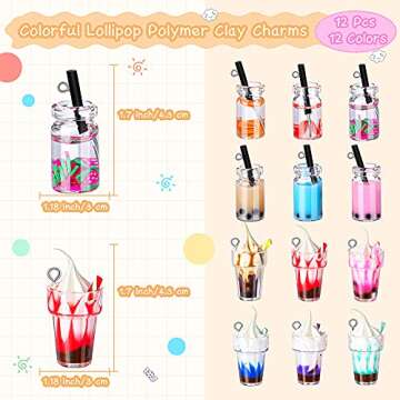 Yinkin Candy Pendant Charm Set for Creative Jewelry Making