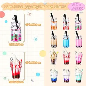 Yinkin Candy Pendant Charm Set for Creative Jewelry Making