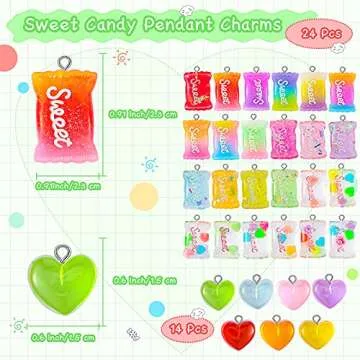 Yinkin Candy Pendant Charm Set for Creative Jewelry Making