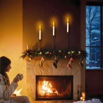 Elegant Black Candle Holders Set of 3 for Weddings