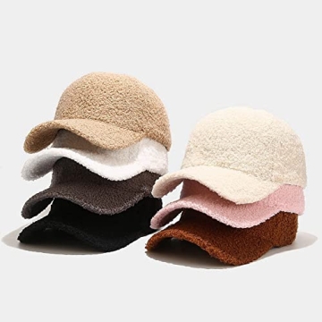 Avilego Women's Winter Baseball Cap Lamb Wool Warm
