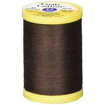 Coats Thread & Zippers General Purpose Cotton Thread, 225-Yard, Chona Brown