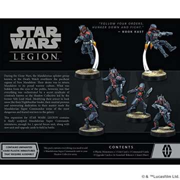 Star Wars: Legion Mandalorian Super Commandos Unit Expansion - Tabletop Miniatures Game, Strategy Ga...