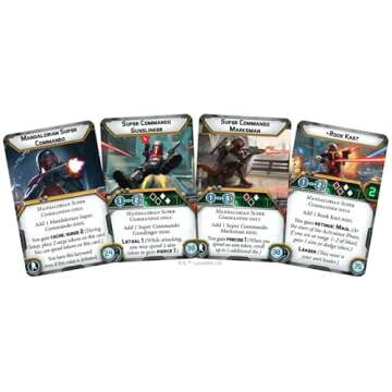 Star Wars: Legion Mandalorian Super Commandos Unit Expansion - Tabletop Miniatures Game, Strategy Game for Kids and Adults, Ages 14+, 2 Players, 3 Hour Playtime, Made by Atomic Mass Games