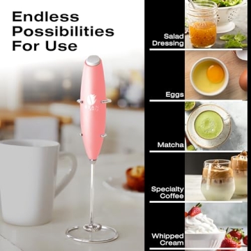 Bean Envy Handheld Milk Frother - Perfect for Lattes